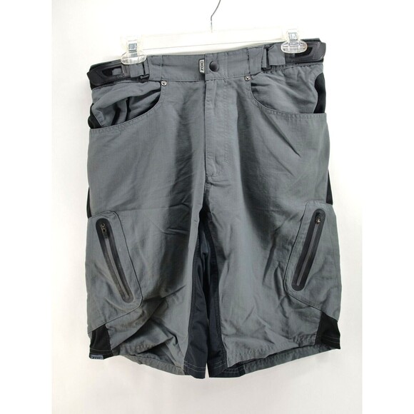 Zoic cycling shorts‎ mens size Medium gray shell only - Picture 1 of 11
